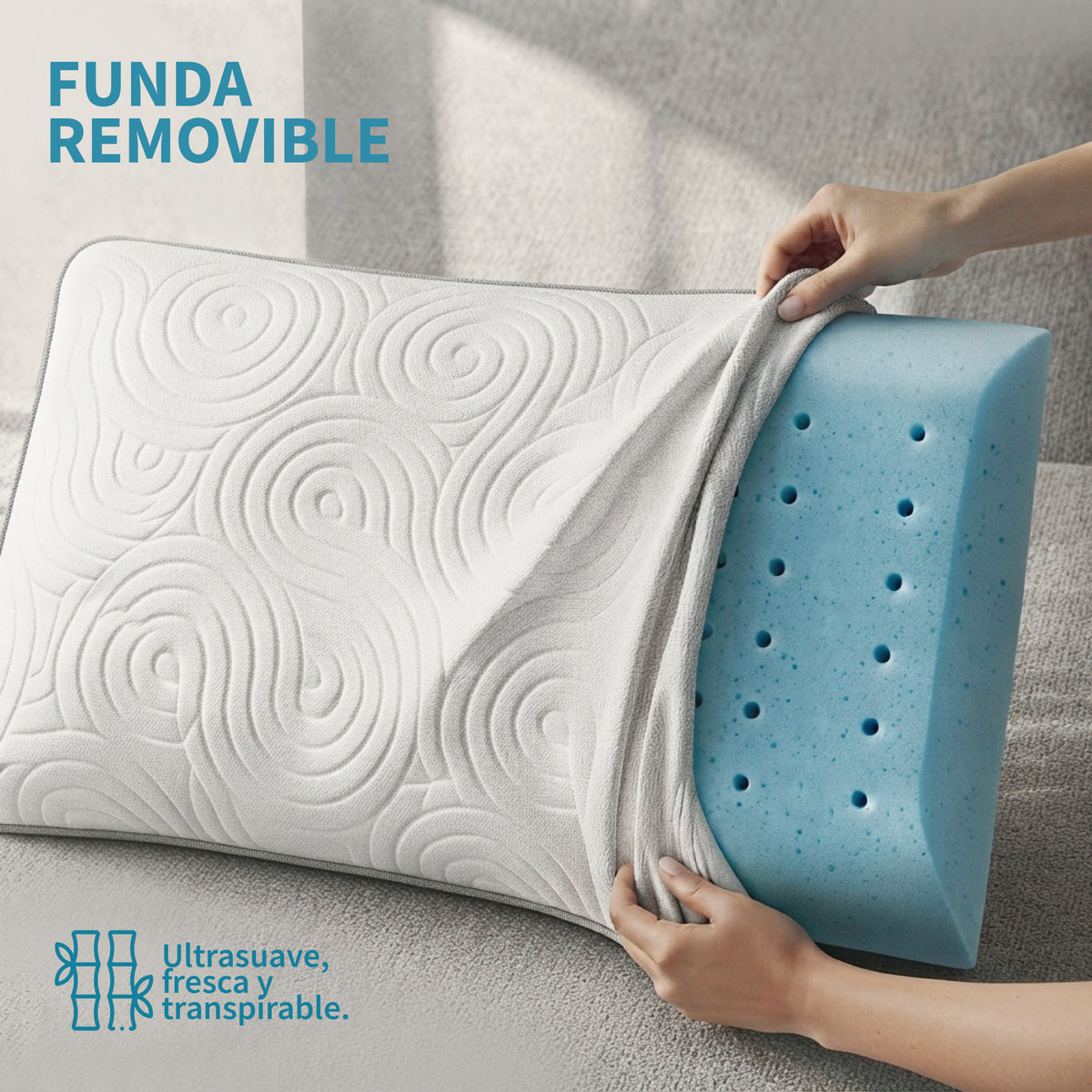 Almohadas Blue Gel