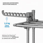 Tendedero Plegable con Ruedas