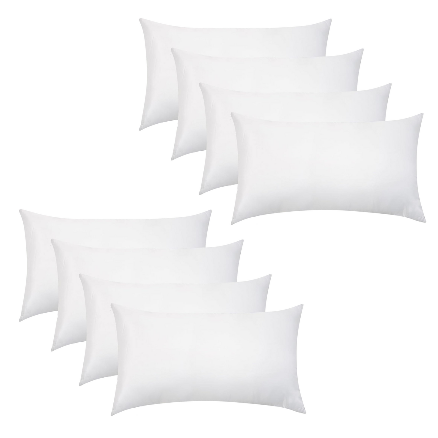 Set de Rellenos Esponjoso para Almohadas y Cojínes Decoración Recamara y Sala Mayor Cómodidad 100% Fibra