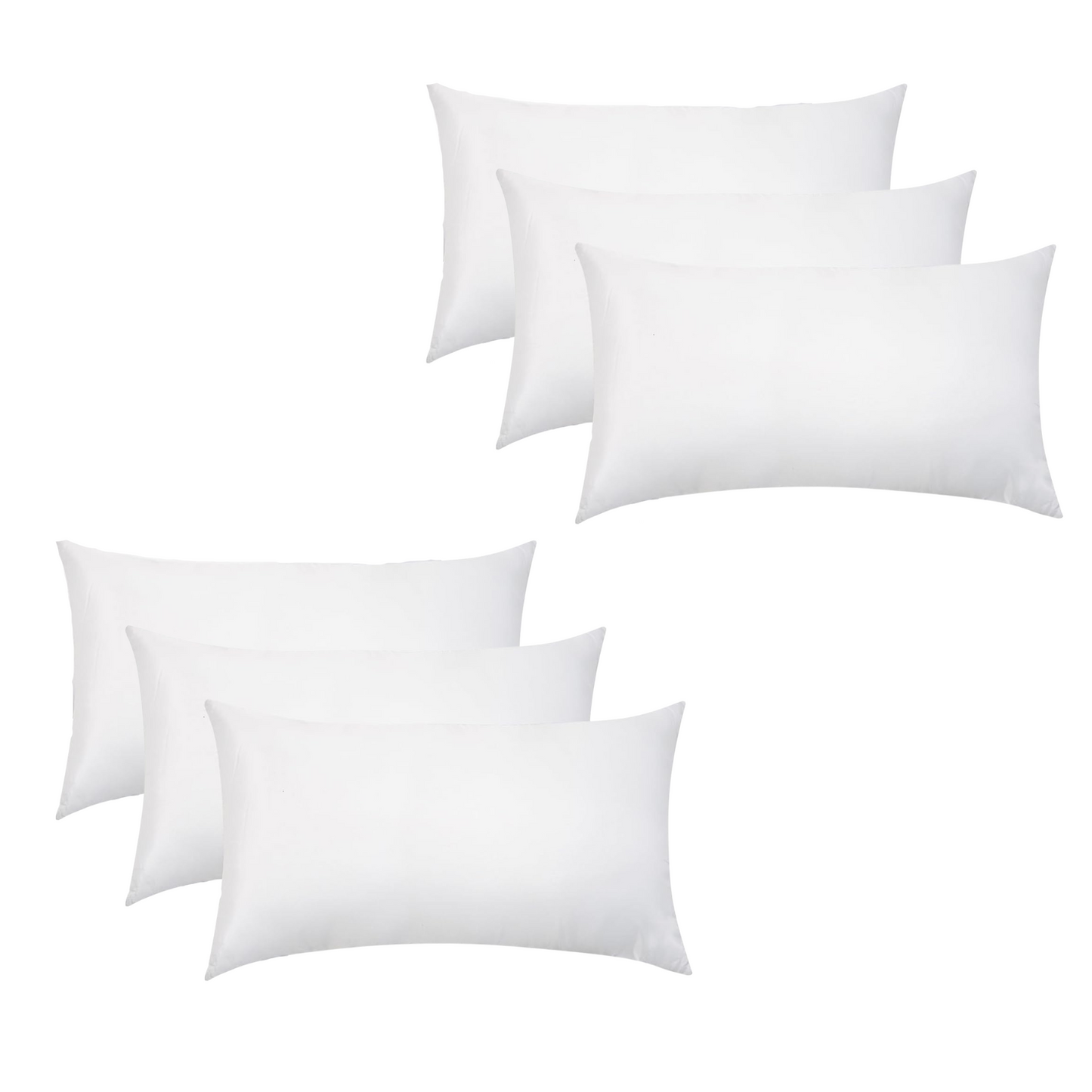 Set de Rellenos Esponjoso para Almohadas y Cojínes Decoración Recamara y Sala Mayor Cómodidad 100% Fibra