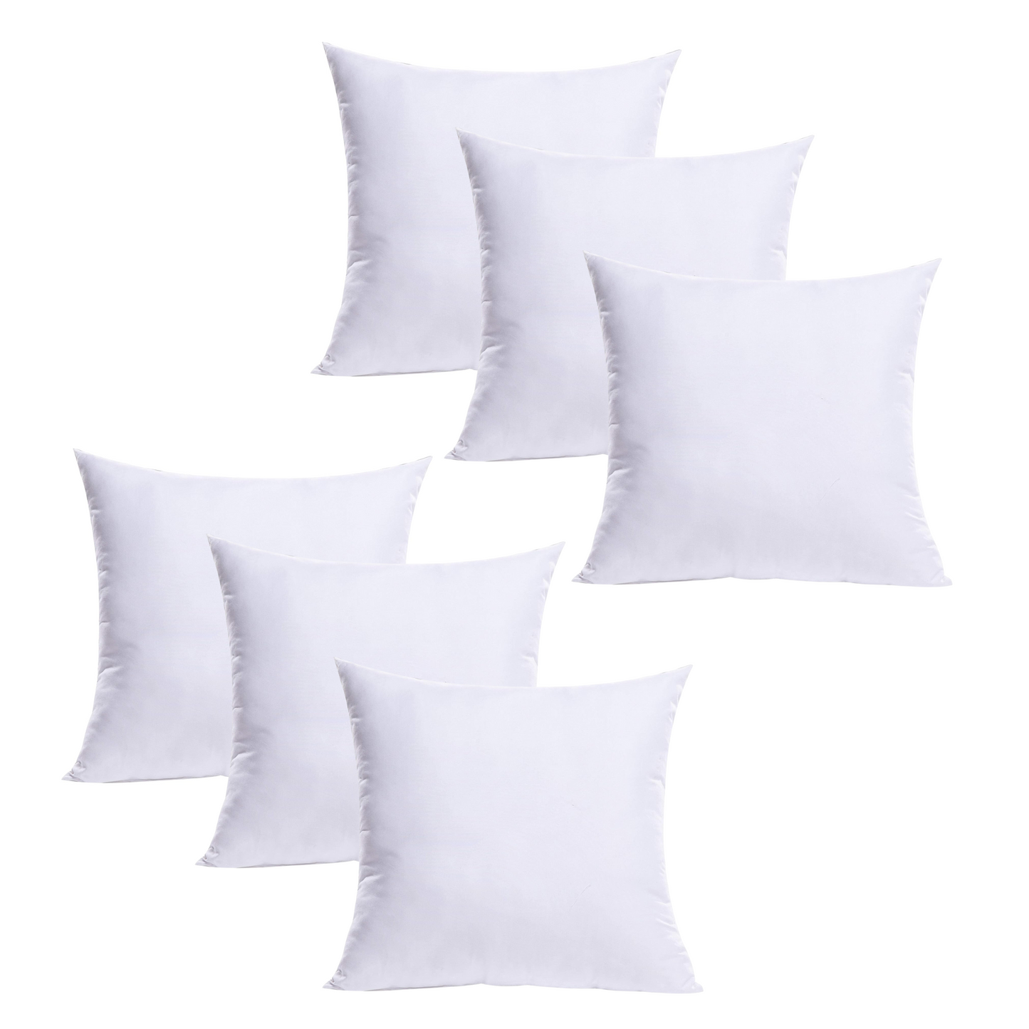 Set de Rellenos Esponjoso para Almohadas y Cojínes Decoración Recamara y Sala Mayor Cómodidad 100% Fibra