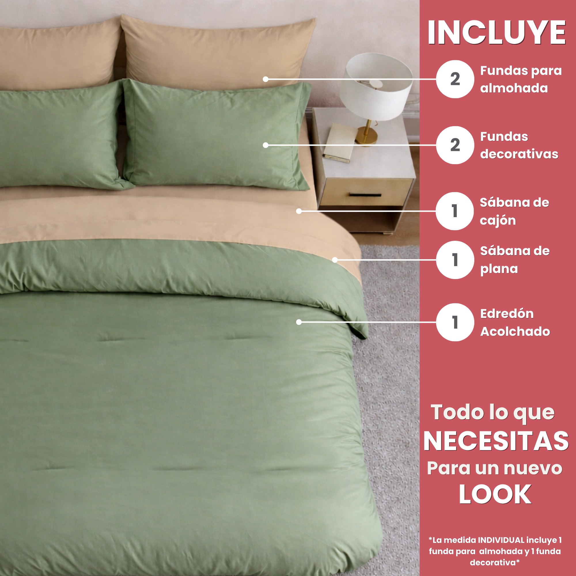 Coordinado Essential 7 Piezas