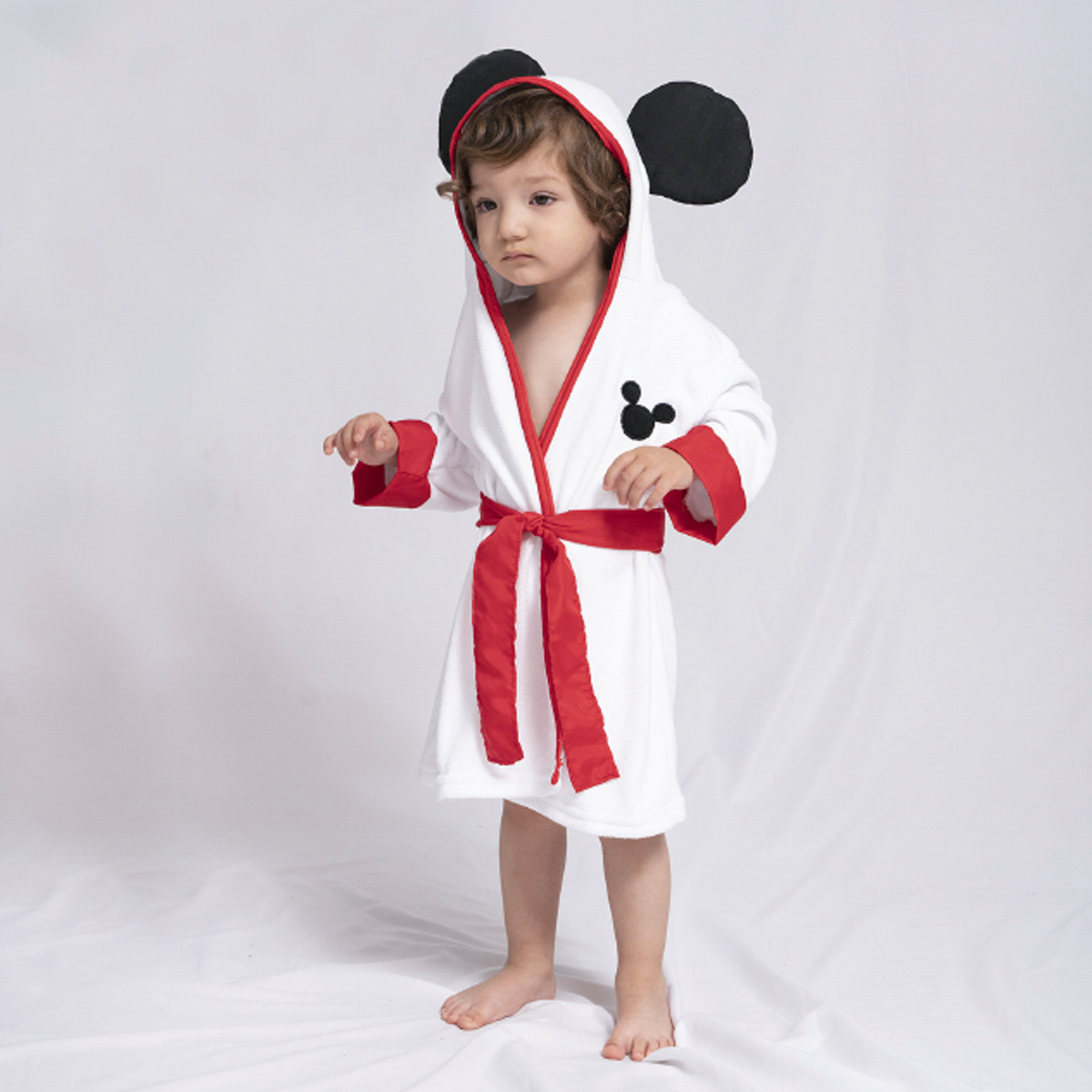 Bata de baño microfibra ultrasuave para niño Mickey