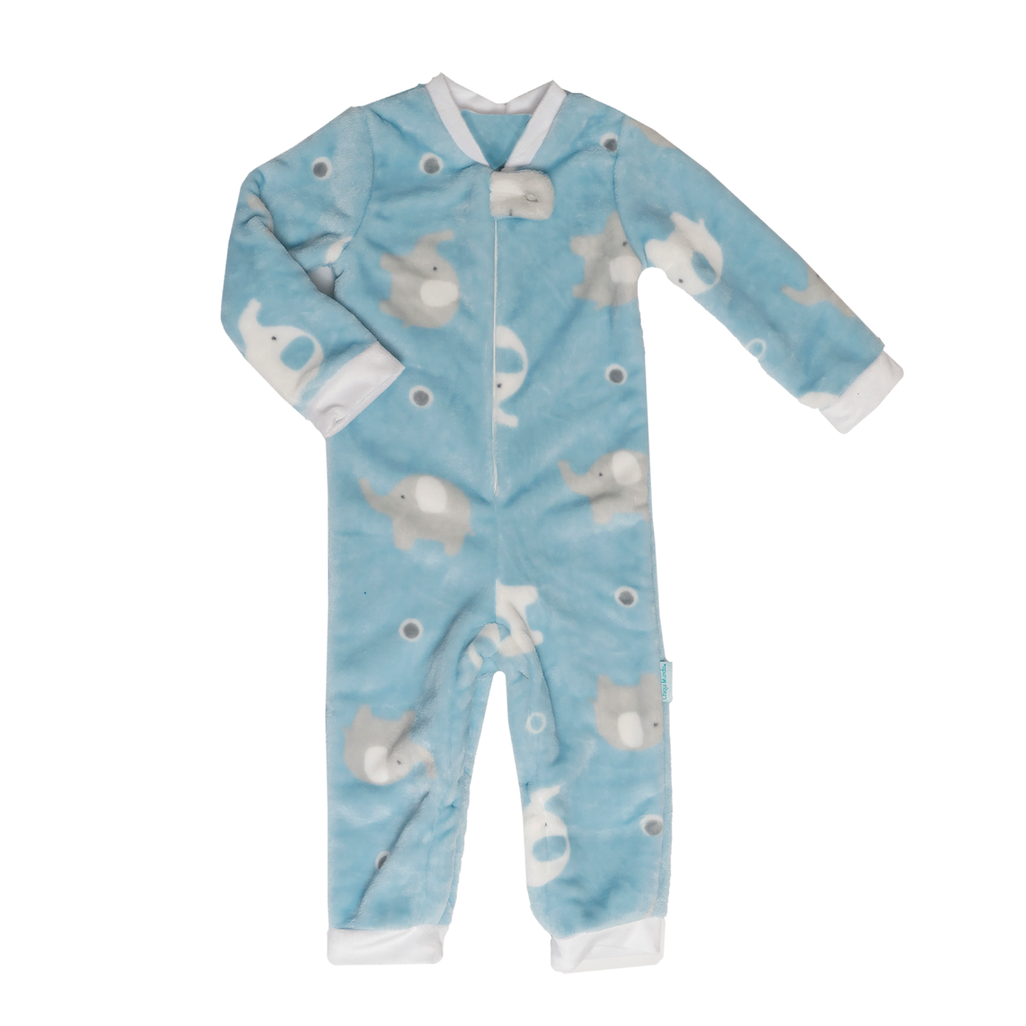 Pijamita ultrasuave de microfibra para bebé (mameluco) Elephant